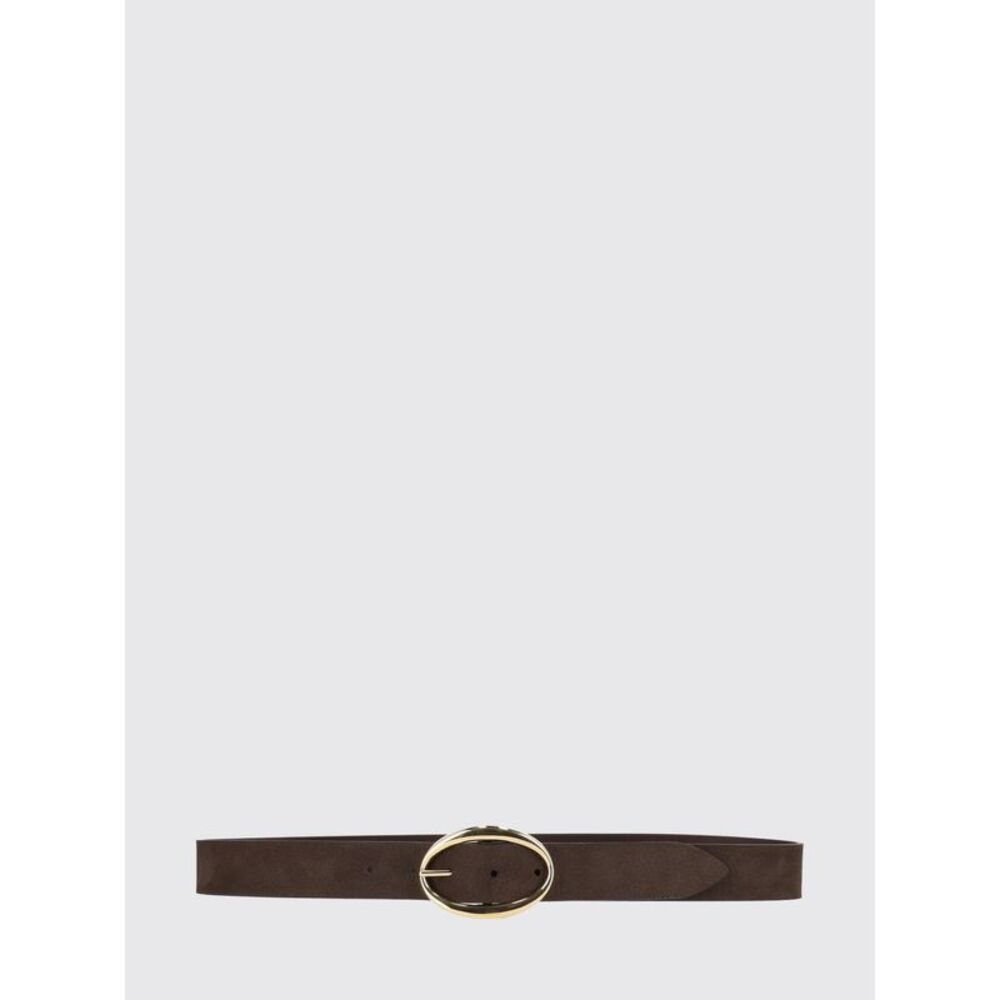 Orciani Women Orciani Adjustable Nubuck Leather Belt With Pin Buckle